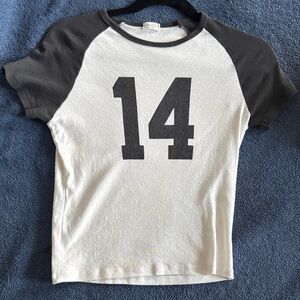 Black and White cropped shirt